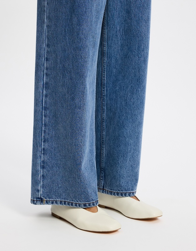 AERE - Lani Leather Ballet Flats
