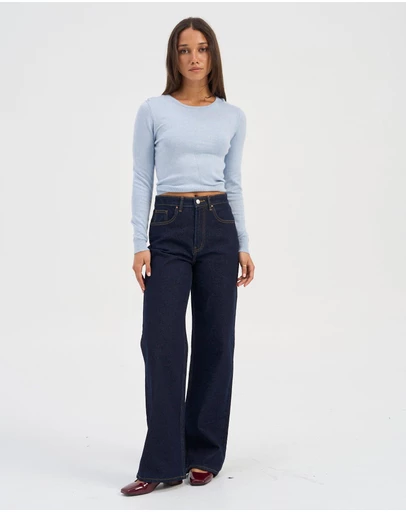ONLY - Juicy High Waisted Wide Leg Jeans
