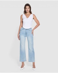 GUESS - Eco Cantina Mid Rise Wide Leg Jeans