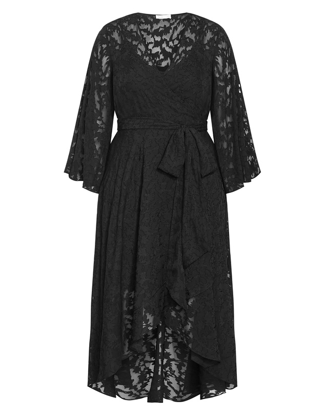 City Chic - Fleetwood Jacquard Maxi Dress