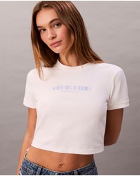 Calvin Klein Jeans - Logo Graphic Cropped T-Shirt