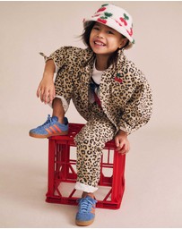 Huxbaby - Very Cherry Leopard Print Denim Jacket - Babies