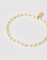Arms Of Eve - Amber Pearl and Gold Bracelet