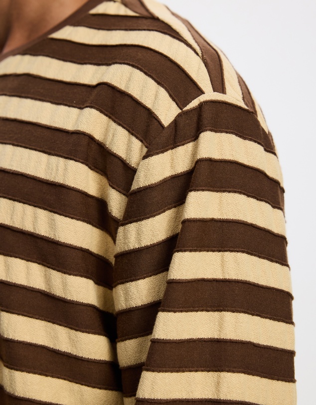 Rhythm - Textured Stripe LS T-Shirt