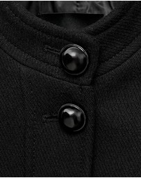 M.N.G - Jacket With Jewel-Button Strip Collar
