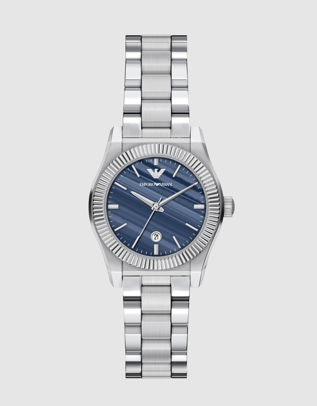 Emporio Armani - Silver Tone Analogue Watch
