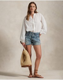 Polo Ralph Lauren - Distressed-Hem Denim Shorts