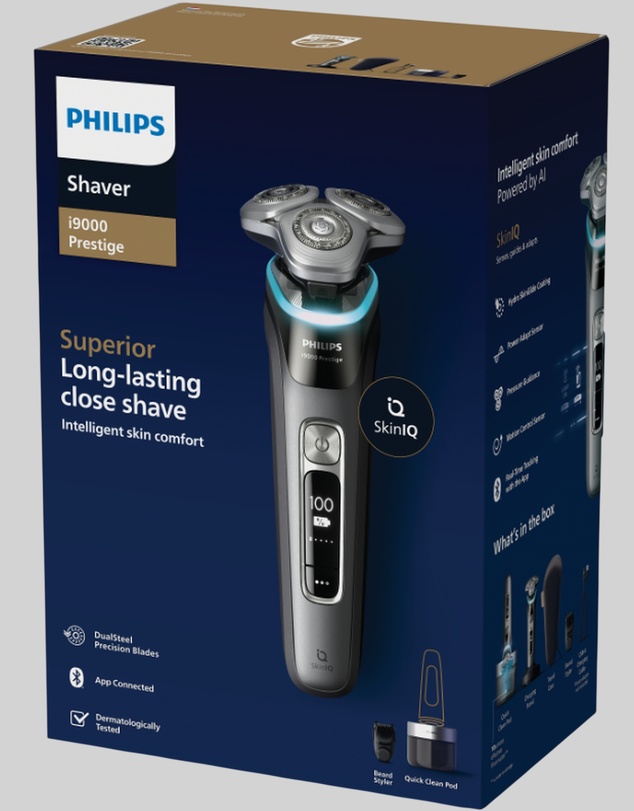 Philips - Philips Series i9000 Prestige Electric Shaver - Dark Slate
