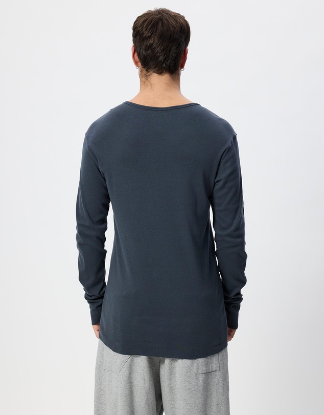 Surrounded By Ghosts - Gypsum Slim Rib Knit Long Sleeve T-Shirt