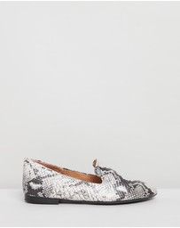 Naturalizer - Lorna Flat - Black/White Snake