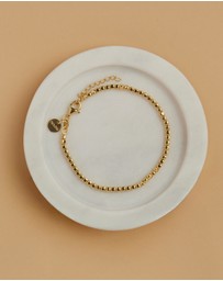 Najo - Quadrille Yellow Gold Bracelet (18.5cm+ext)