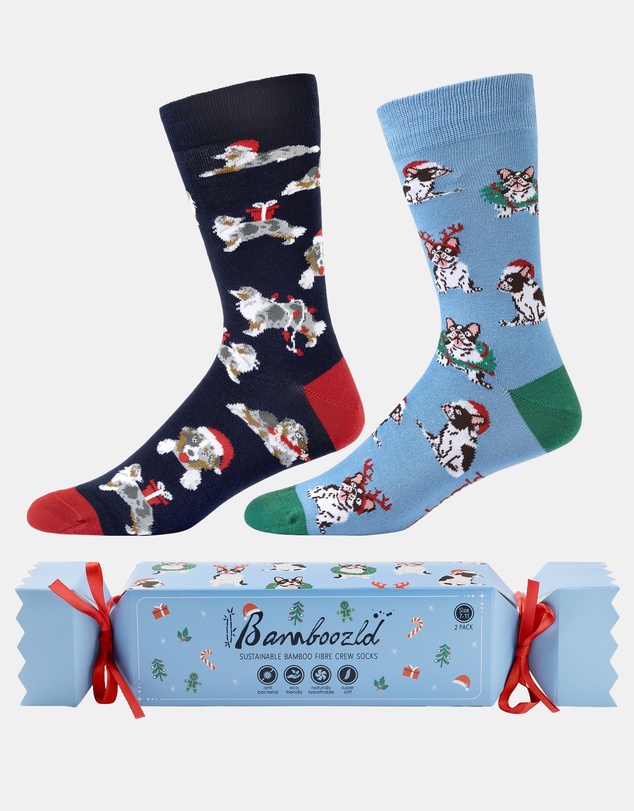 Bamboozld - 2-Pack Chrissy Dogs Cracker Socks