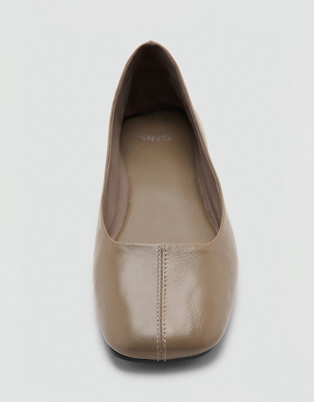 M.N.G - Leather Ballet Flats