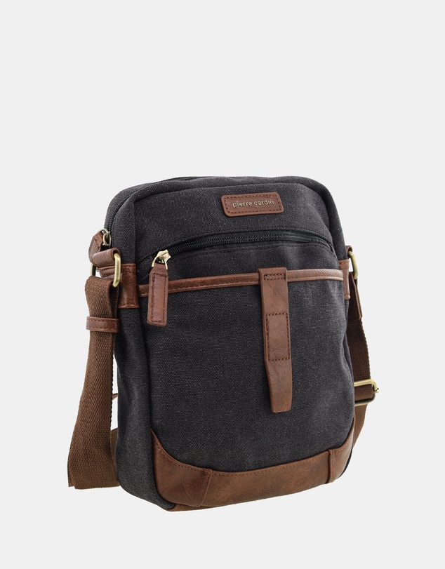 Pierre Cardin - Pierre Cardin Canvas Crossbody Bag