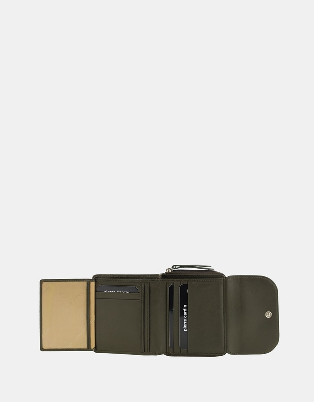 Pierre Cardin - Pierre Cardin Ladies Leather Tri-Fold Tab Wallet