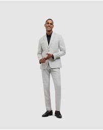 Politix - Windowpane Check Tailored Jacket