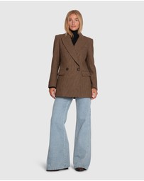 Belle & Bloom - Big Brother Talk Wool Blend Blazer