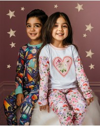 Fleur Harris - 'Toadstool' Slumber Sleep Set in Peach