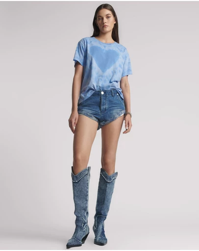 ONE TEASPOON - Sailors Low Waist Denim Shorts - Rosewood