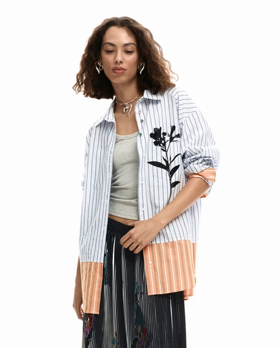 Desigual - Long striped shirt