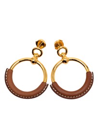 Pre-Loved by Azura Reborn - Pre-Loved Gold Plated Barenia Loop Earrings