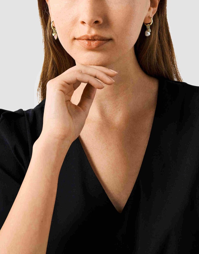 Emporio Armani - Gold Tone Earring