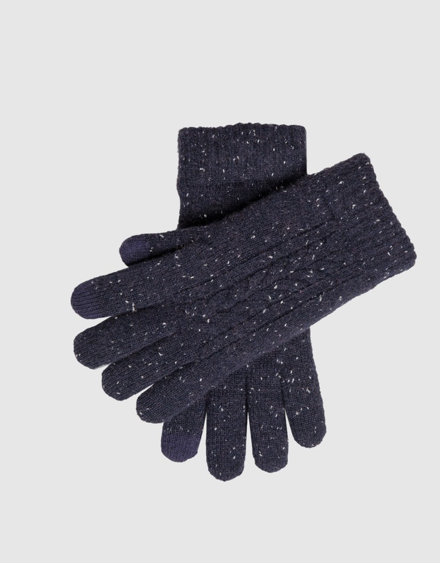 DENTS - Touchscreen Cable Knit Gloves