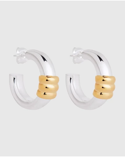 Najo - Pont D’Or Two-Tone Earrings