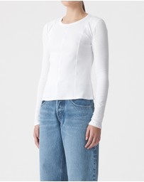 Nobody Denim - Panelled LS Rib Top