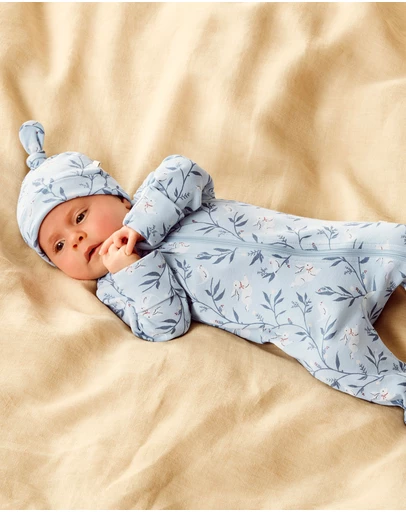 Wilson & Frenchy - Organic Zipsuit With Feet - Babies