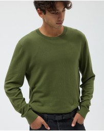 AERE - Lightweight Organic Cotton Crew Neck Knit Jumper