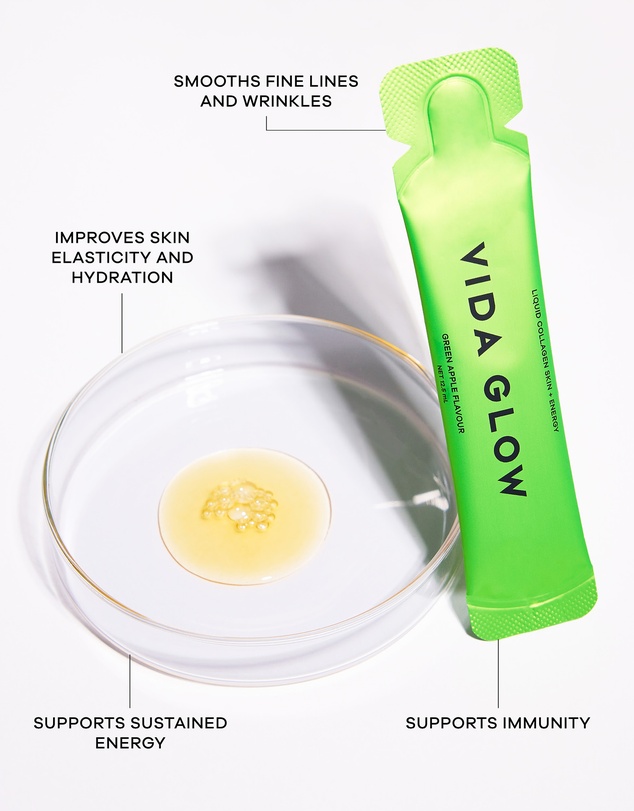 Vida Glow - Liquid Collagen Skin + Energy Green Apple