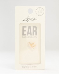 Lovisa - Gold Plated Surgical Steel Marquise Round Flat Back