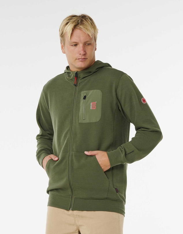 Rip Curl - Vaporcool Search Zip Through Hood