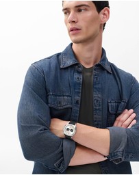 rag & bone - Rag & Bone Bleeker Silver-Tone Chronograph Watch