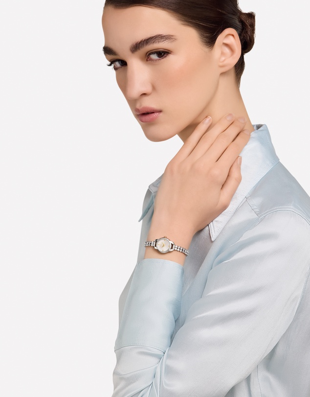 Furla - Mini Shape Silver-Tone with Crystals Bracelet Watch