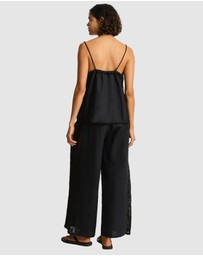 Sea Level Australia - Shore Linen Panelled Shift Cami Top