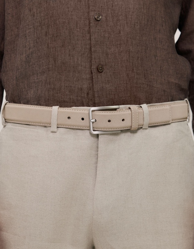 Trenery - Mica Suede Belt in Sandstone