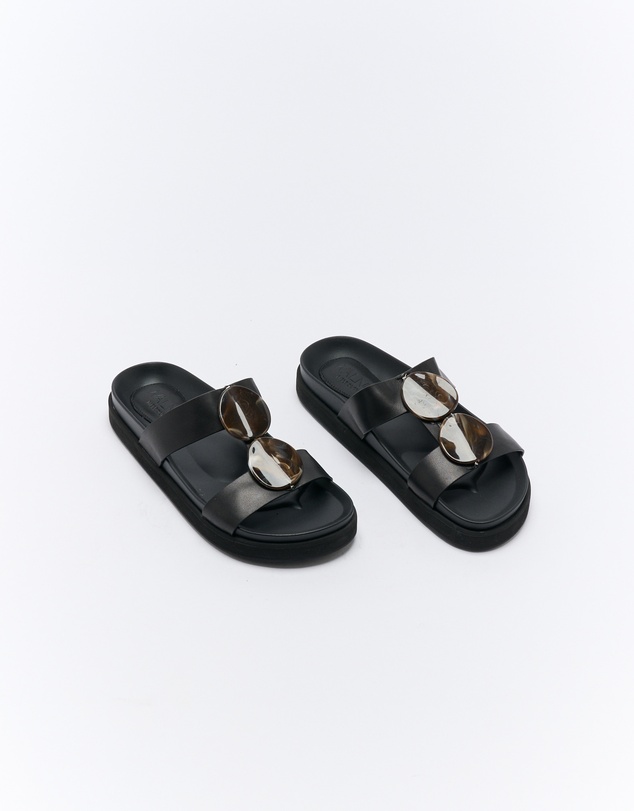 Walnut Melbourne - Micah Leather Slide