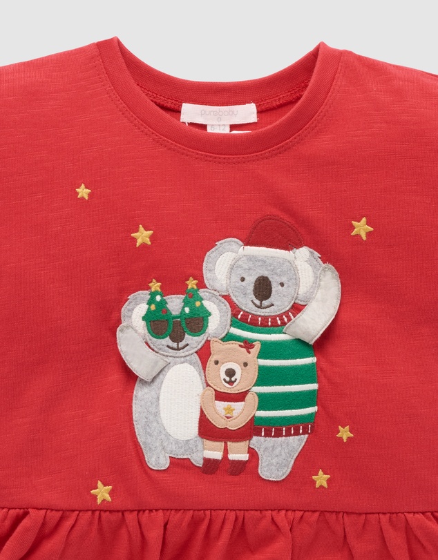 Purebaby - Christmas Together Tee-Kids-Babies