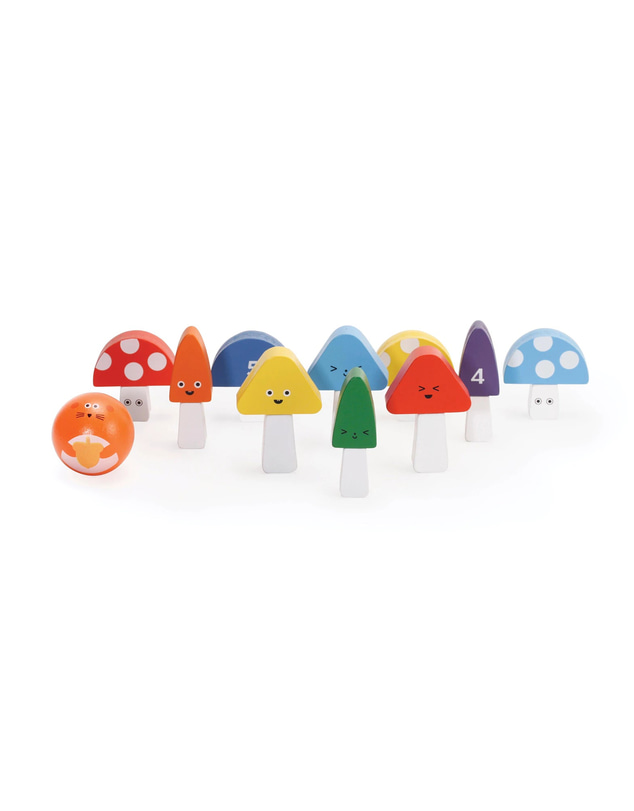 Kikkerland - It's a Strike! Mini Mushroom Bowling