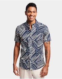 Brooksfield - Abstract Print Casual Shirt