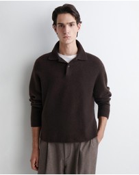 COS - Brushed-Wool Polo Shirt