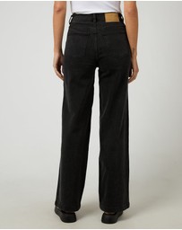All About Eve - Jacqui Wide Leg Washed Black