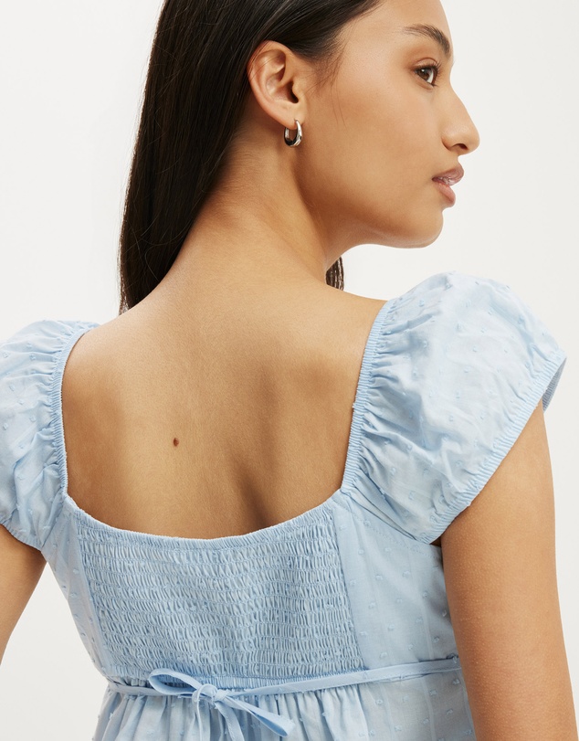 Cotton On - Tie Back Babydoll Top