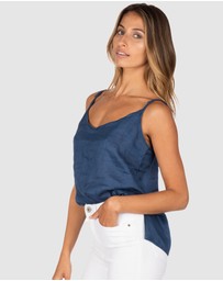 CAMIXA - CAMI-V linen Camisole Top