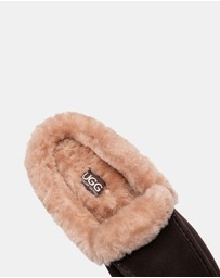 EVERAU - Australian Shepherd Ugg Noelle Cow Suede Upper Loafer Oxfords Flats