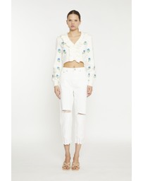Glamorous - High Waisted Distressed Jeans