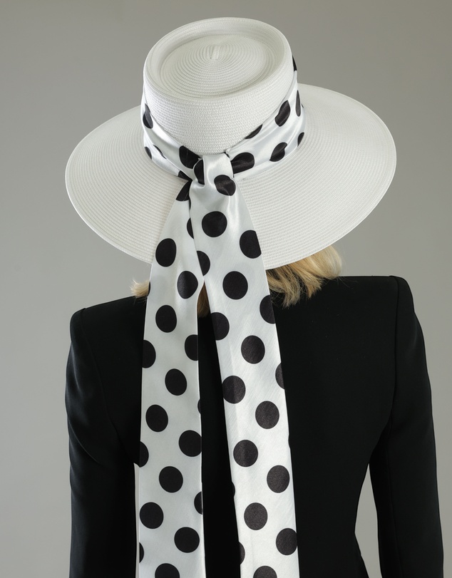 Morgan & Taylor - Francesca Racewear Droop Hat in White