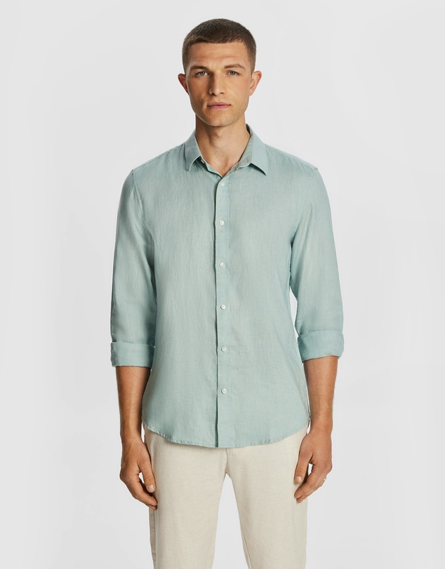 yd. - West Hampton Pure Linen Shirt